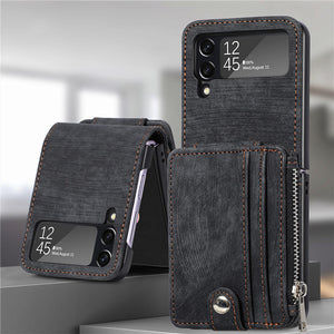 Luxury PU Leather Multi-functional Wallet Case for Samsung Galaxy Z Flip